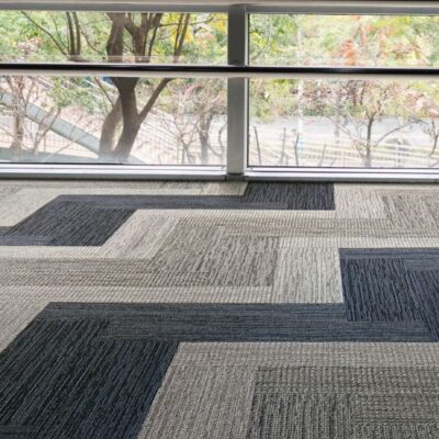 Waterproof carpet tiles ideal for seating areas