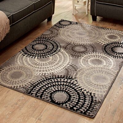 Persian rug with intricate details creates a statement piece