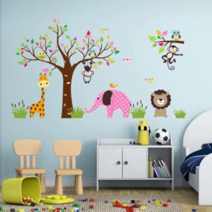 Cartoon Printed Wall Sticker For Nursery