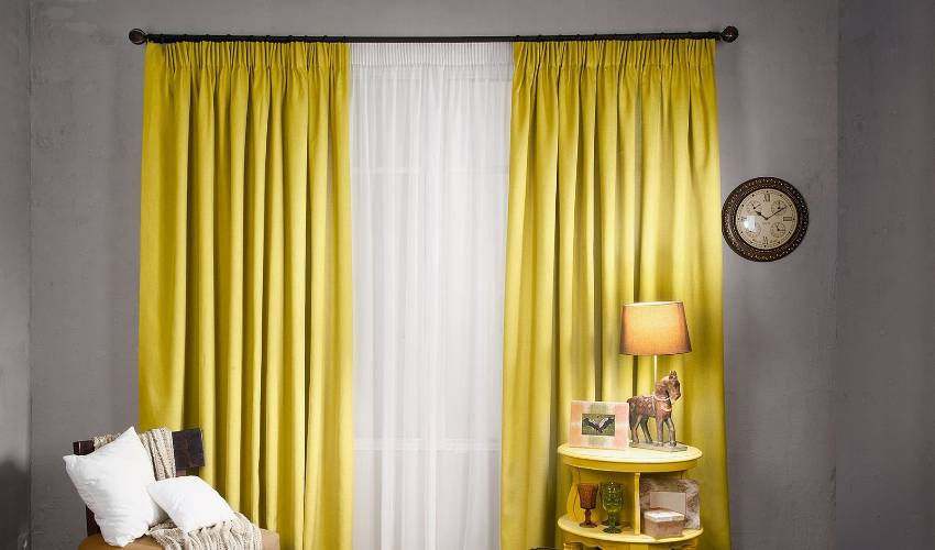 Green and Yellow Curtains