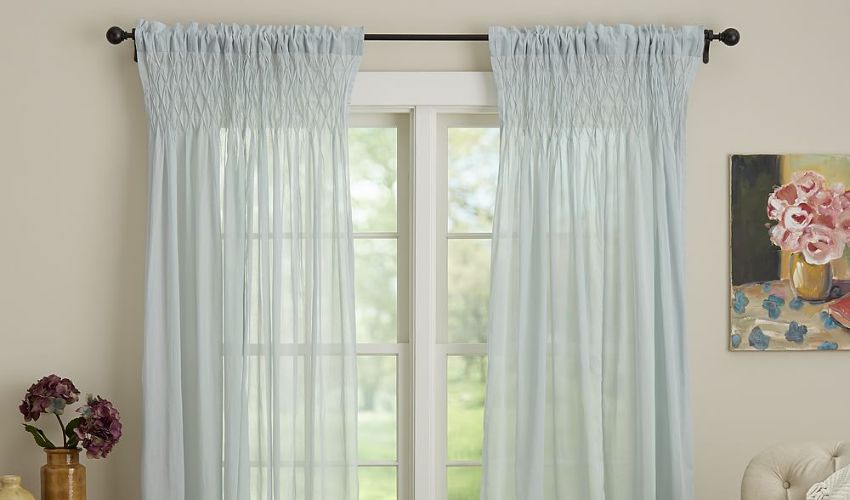 Smocked Pleats Curtains