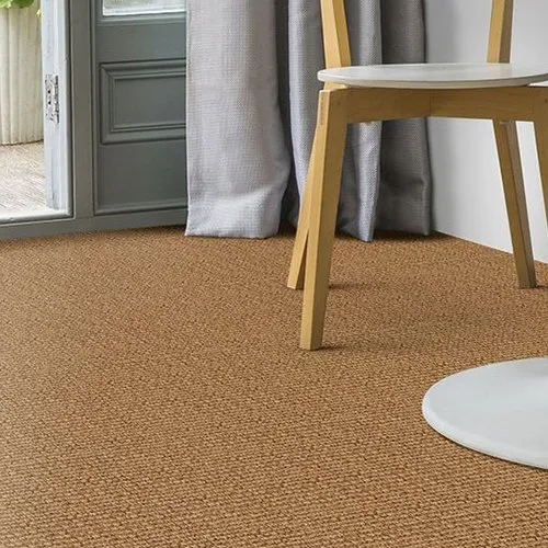 Natural sisal carpet with woven texture
