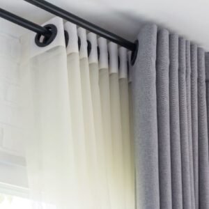 How to Hang Grommet Curtains