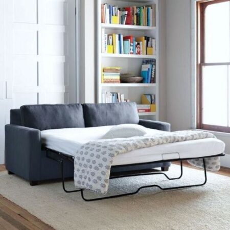 Sofa bed with a durable wooden frame
