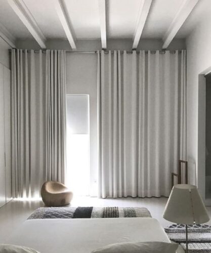 Elegant blackout curtains in a modern living room