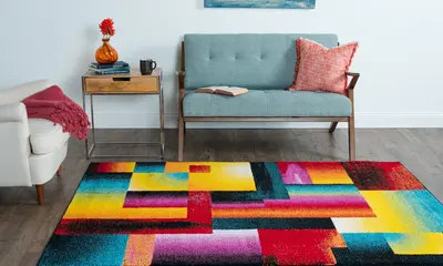 Colorful Decorative Area Rugs For Living Room