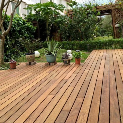 Beautiful wood flooring for outdoor living