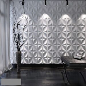 Geometric 3D panels for stylish walls