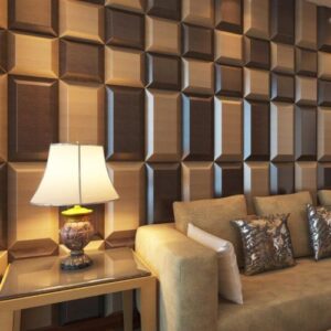 Modern 3D wall panels in white