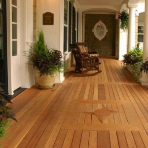 Natural wood flooring for outdoor beauty