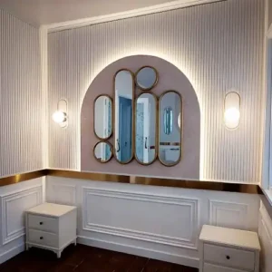 Sleek 3D panels in a minimalist design