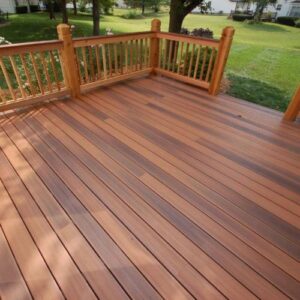 Timeless wooden decking for outdoor comfort