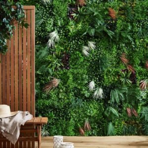 Tropical Artificial Wall Grass