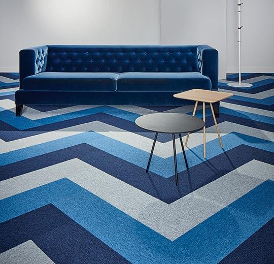 Basic Blue Carpet Tile