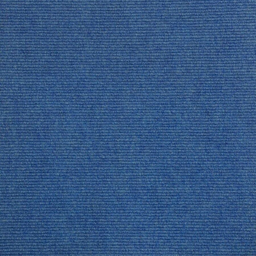 Ribbed Sea Blue Carpet Tiles